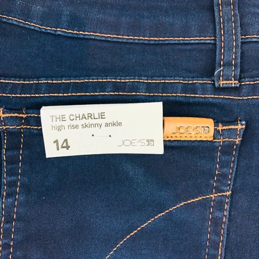 NWT Joe's Jeans Charlie High Rise Icon Ankle Skinny Size 14